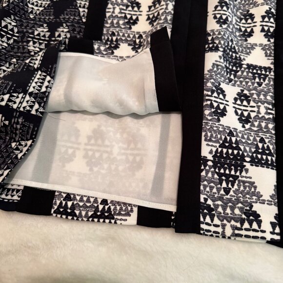 BCBG Maxazria NWT Black and Off White Sleeveless Holly Dress Size 10 - Picture 11 of 16